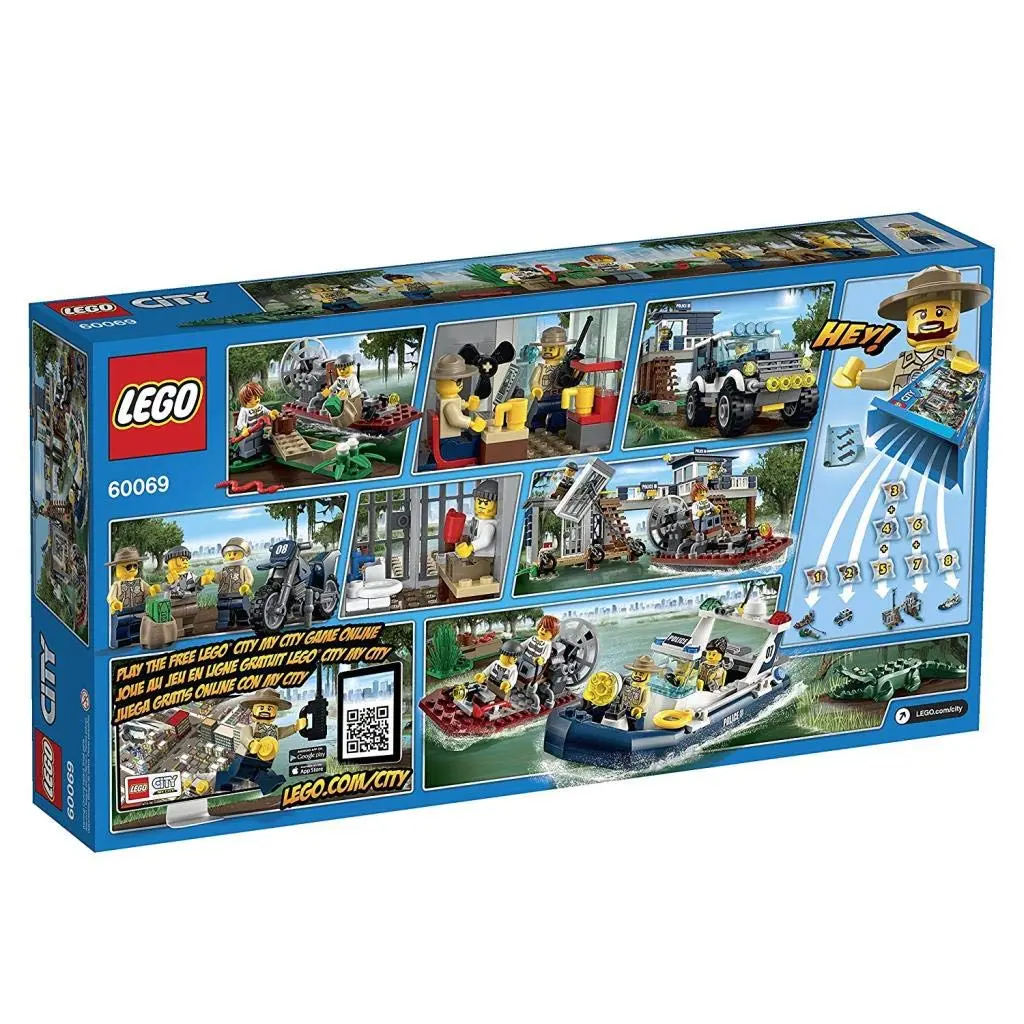 LEGO City Police Swamp Police Station | Police Building Set for Kids 27cm - view 2