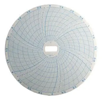Supco CR87-1 Chart Paper for 6" Circular Recorders, 24 Hour, -40 to 30°F, 60 Sheets | Industrial Lab Supply - main product image