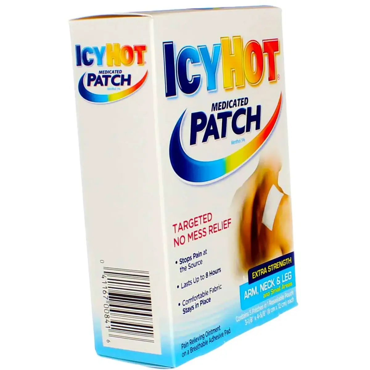 Icy Hot Extra Strength Medicated Patch, Small, 5 Count Box, 2 Count | Targeted Pain Relief for Muscle Strains & Arthritis - view 2