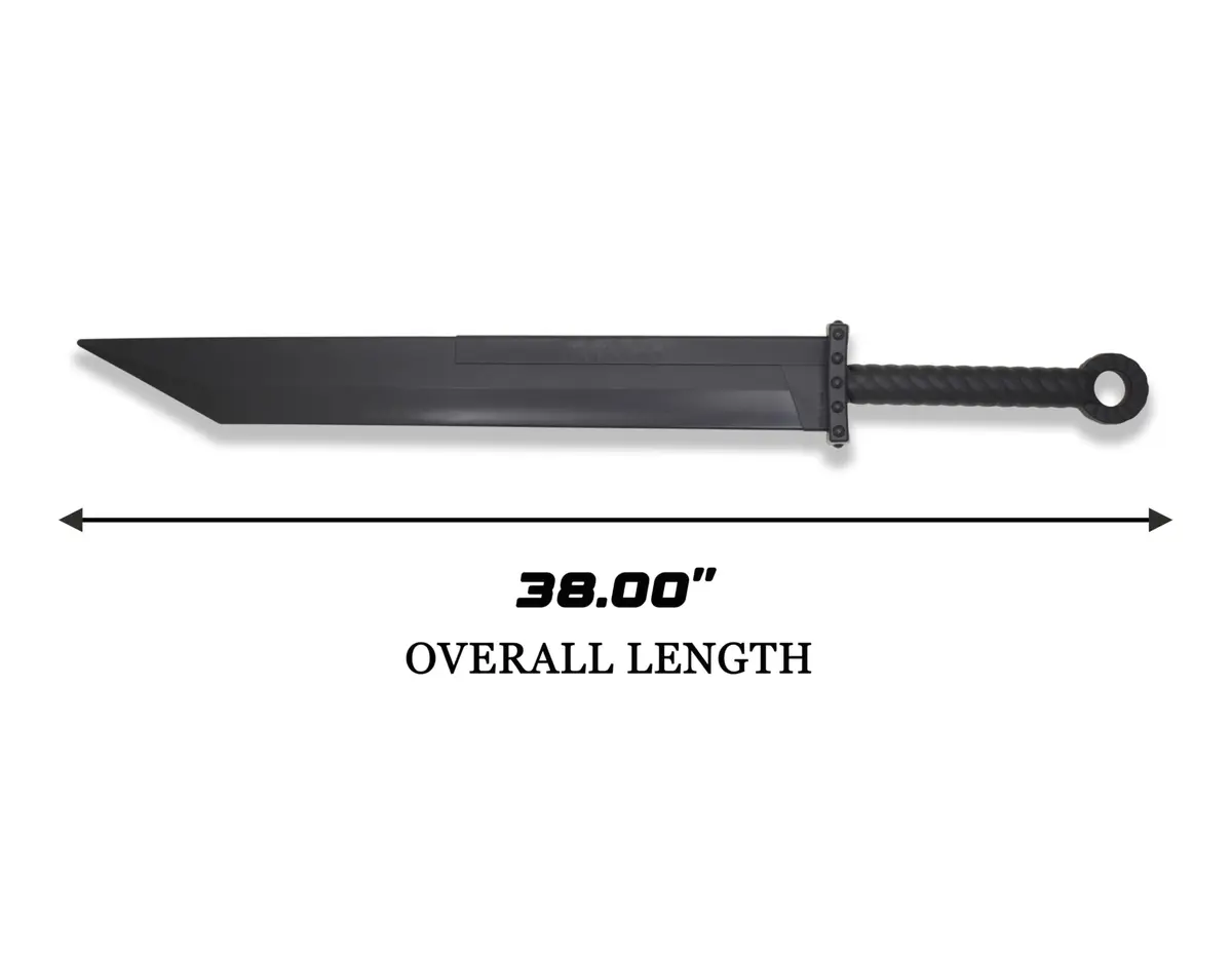 Master USA Martial Arts Sword 36.75 Inch Black Polypropylene Blade | Safe Practice & Cosplay - view 3