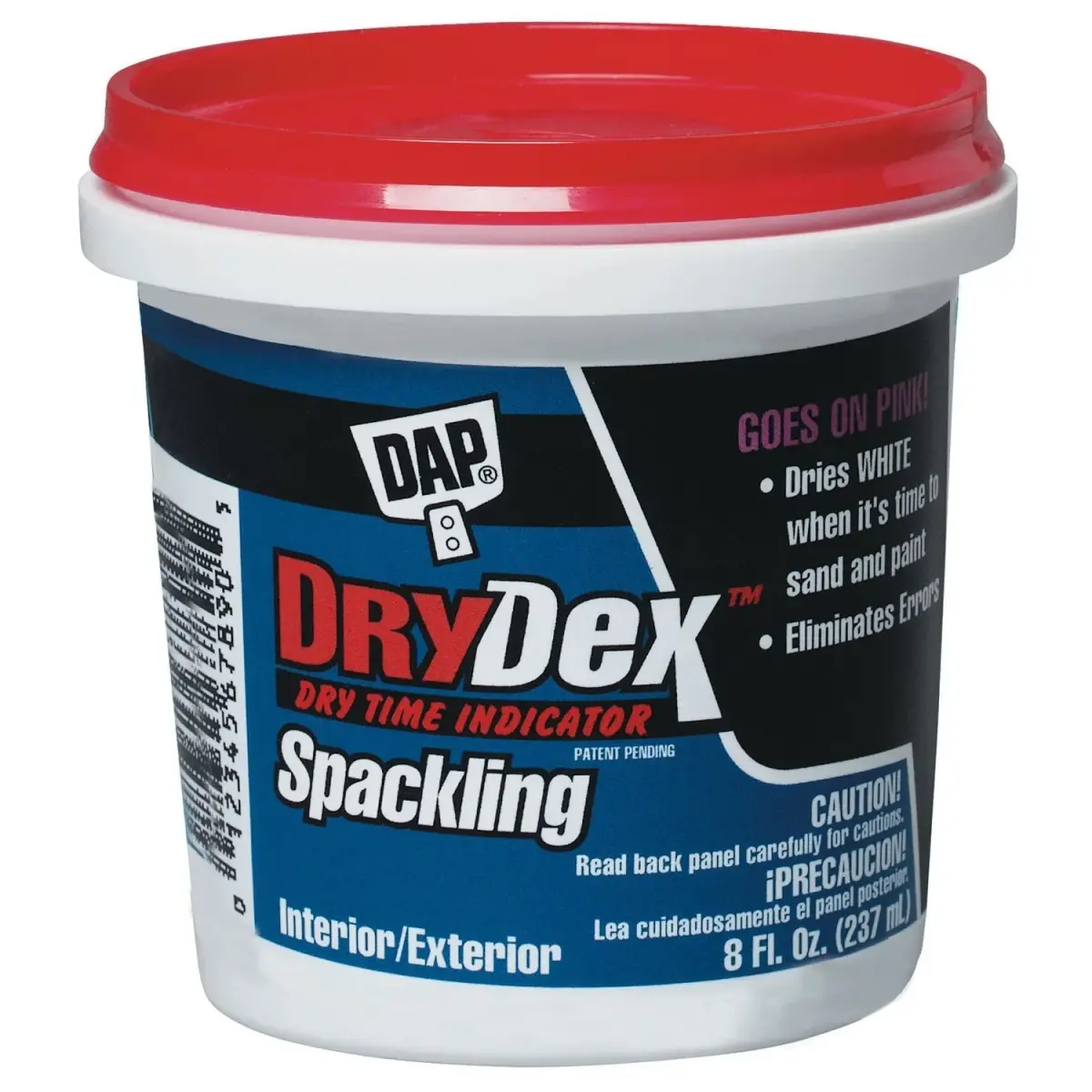 DAP DryDex Spackling 1/2 Pint (237ml) White 6-Pack | Interior/Exterior Wall Repair Paste - main product image