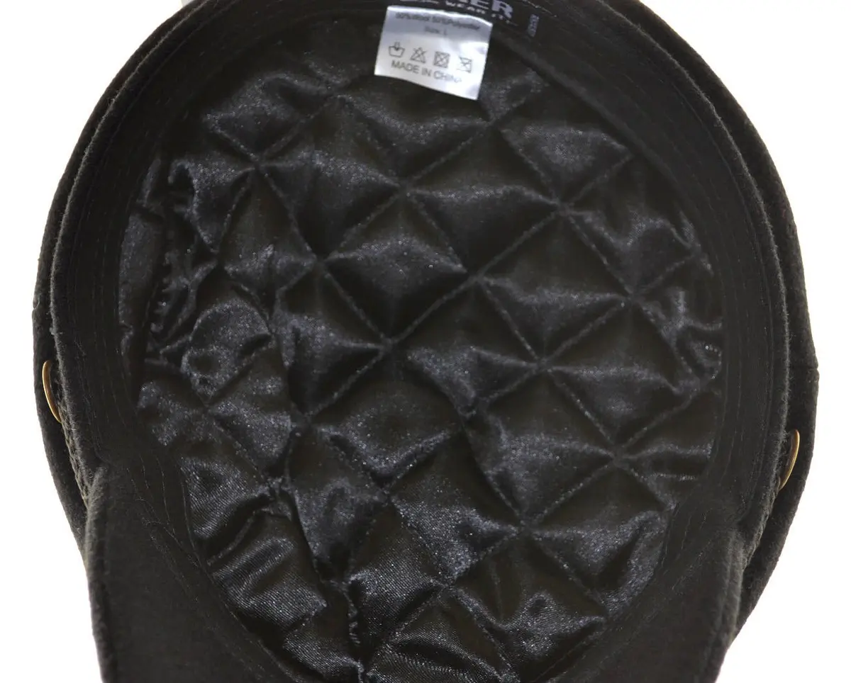 Broner Wool Blend Fisherman Cap Greek Sailor Hat Black XL | Nautical Style - view 2