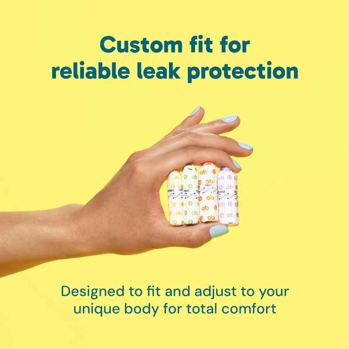 o.b. Digital Tampon, Super Plus Absorbency, 40 Count | Developed by a Gynecologist for Custom Fit - view 3