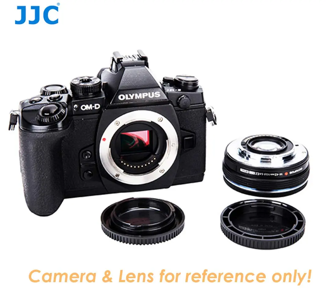Fotasy M43 Lens Rear Cap & Camera Body Cap 2-Pack | Micro Four Thirds Dust Sensor Cover for Olympus/Panasonic - view 2