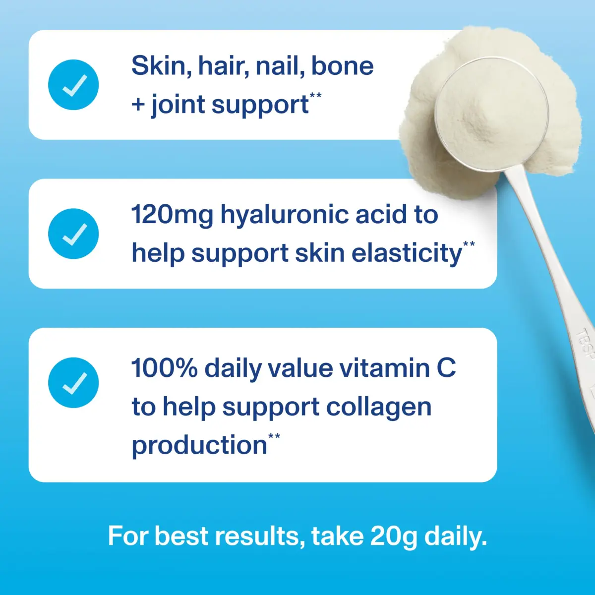 Vital Proteins Collagen Peptides Powder Advanced with Hyaluronic Acid & Vitamin C, Unflavored 267ml (9.33 Oz) | Supports Skin Hydration & Collagen Production - view 7