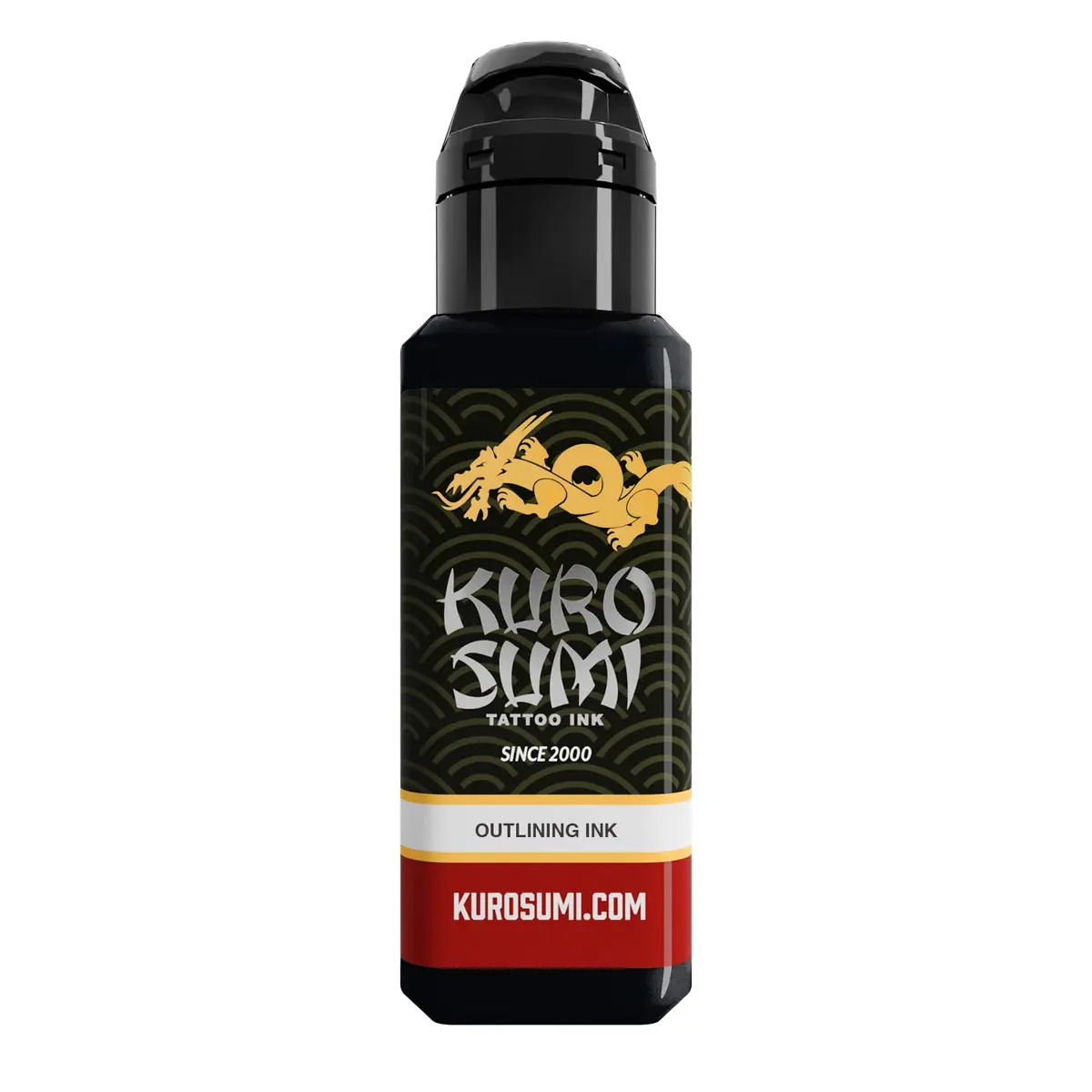 Kuro Sumi Japanese Tattoo Color Ink Pigments, Vegan Outlining Black, 12 Fl Oz | Bright, Long-Lasting Colors - main product image