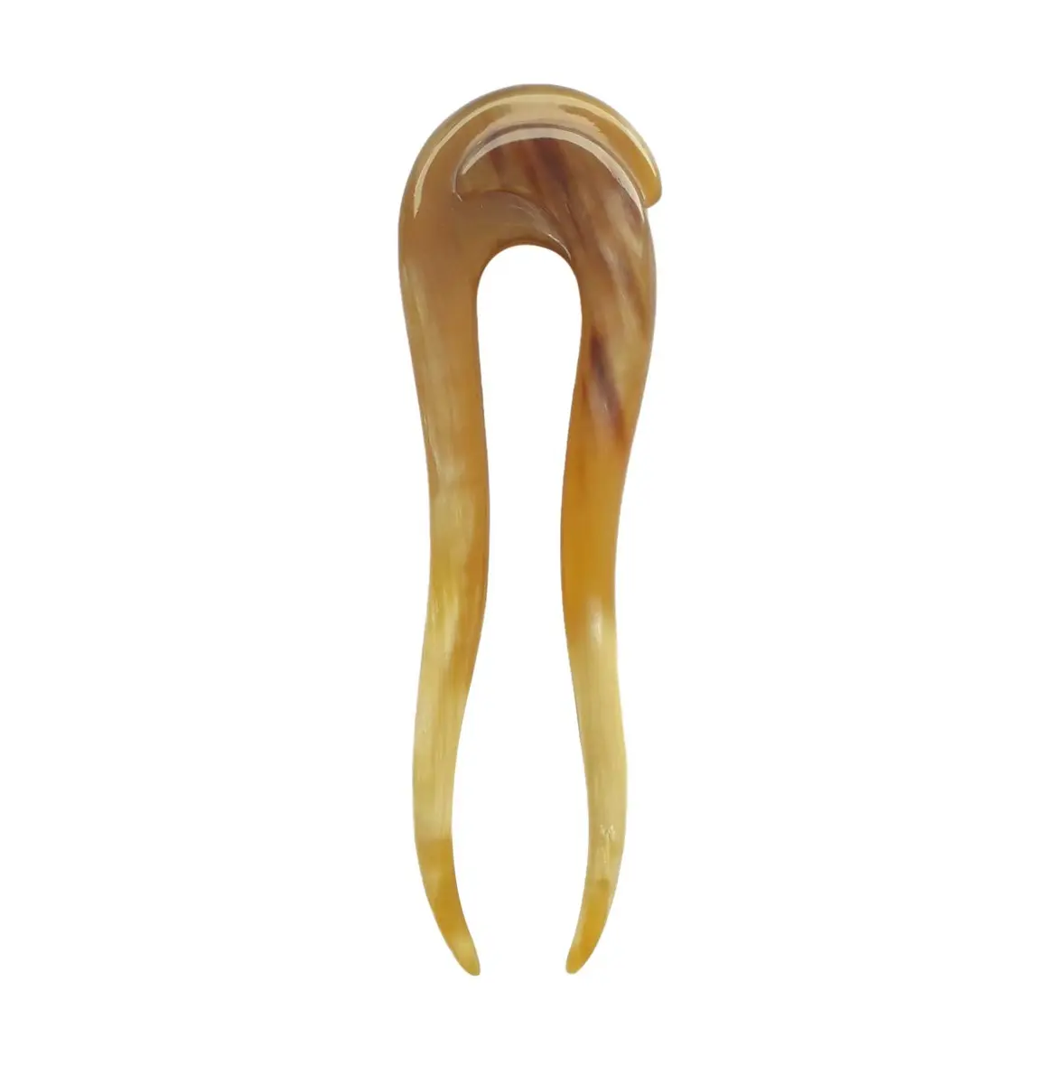 Marycrafts Buffalo Horn Hair Fork Hair Stick Hairpin Hair Accessories | Hand Carved Organic Horn, Gentle & Durable (14cm) - main product image