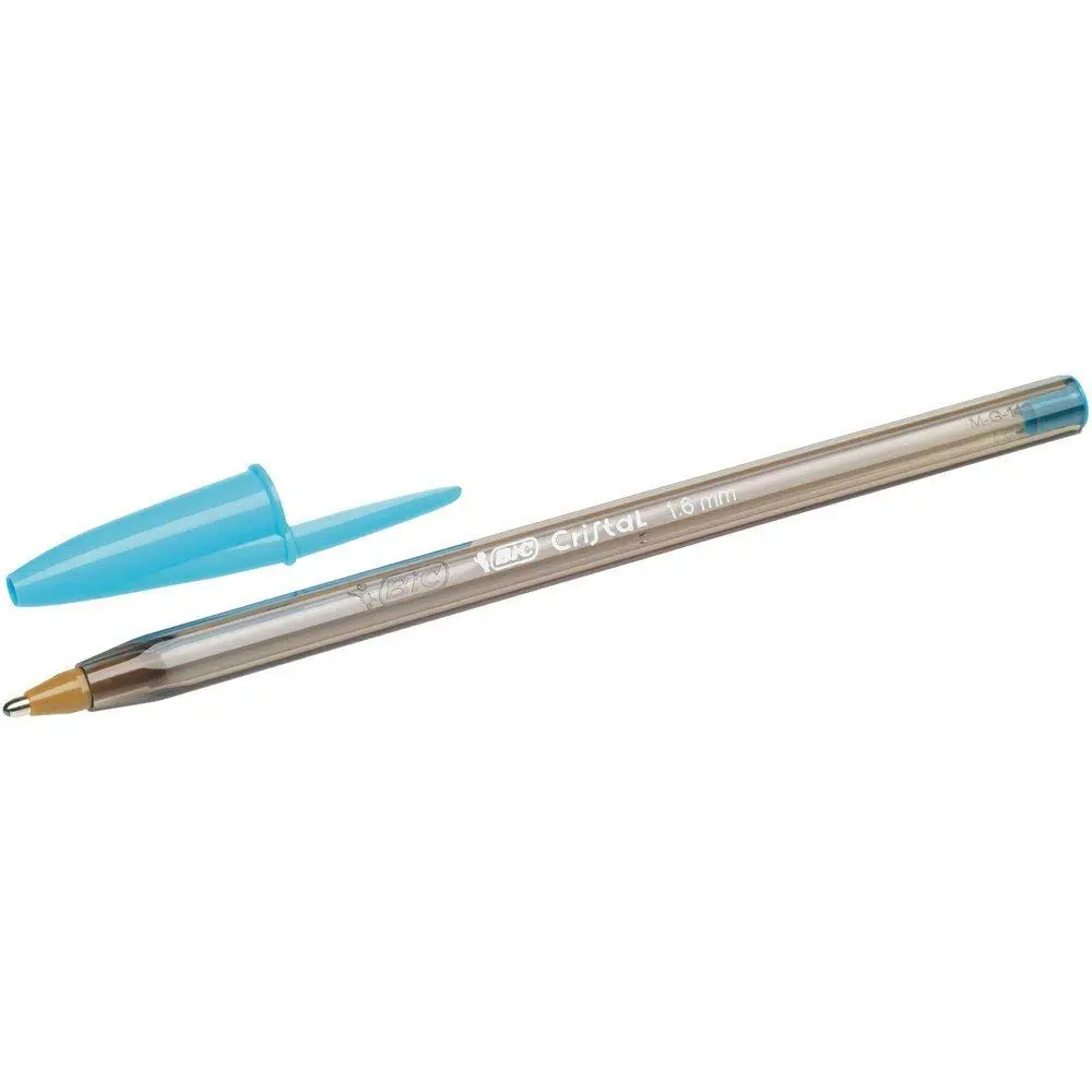 BIC Cristal Fun Ballpoint Pens with 5 Assorted Ink Colours | Wide 1.6mm Point, Pack of 10 for Bright, Flawless Writing - view 2