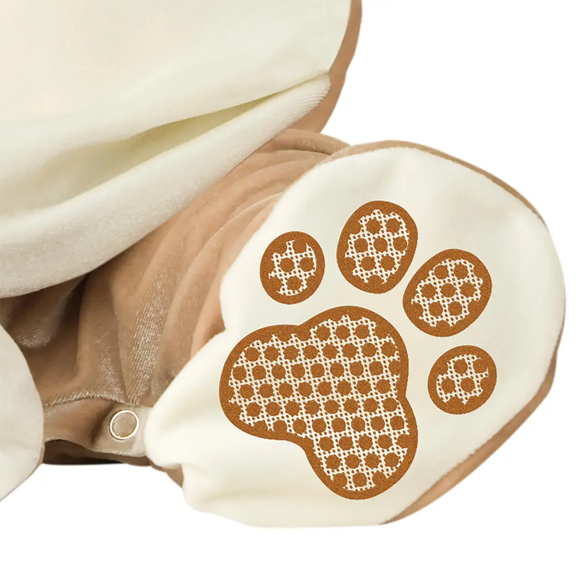 Fun World Lovable Lion Infant Costume Tan X-Small | Hooded Neck Jumpsuit with Snaps - view 4