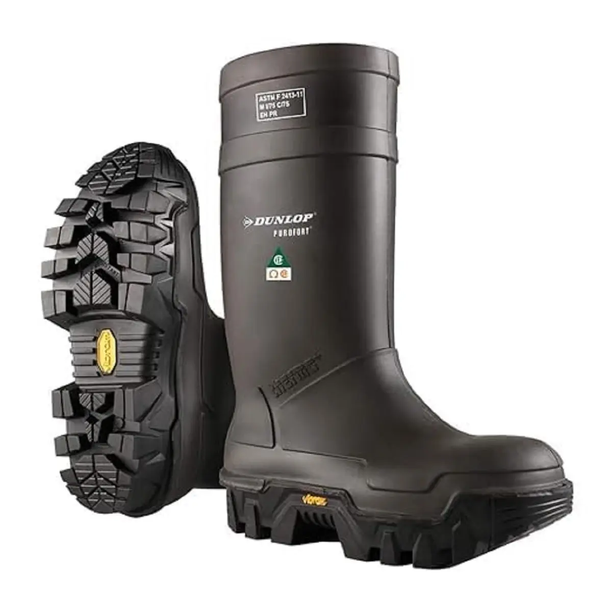 DUNLOP Explorer Safety Work Boots with Vibram Sole - Full Impact & Cold Insulation, Steel Toe, Waterproof, US Size 6-15 - main product image