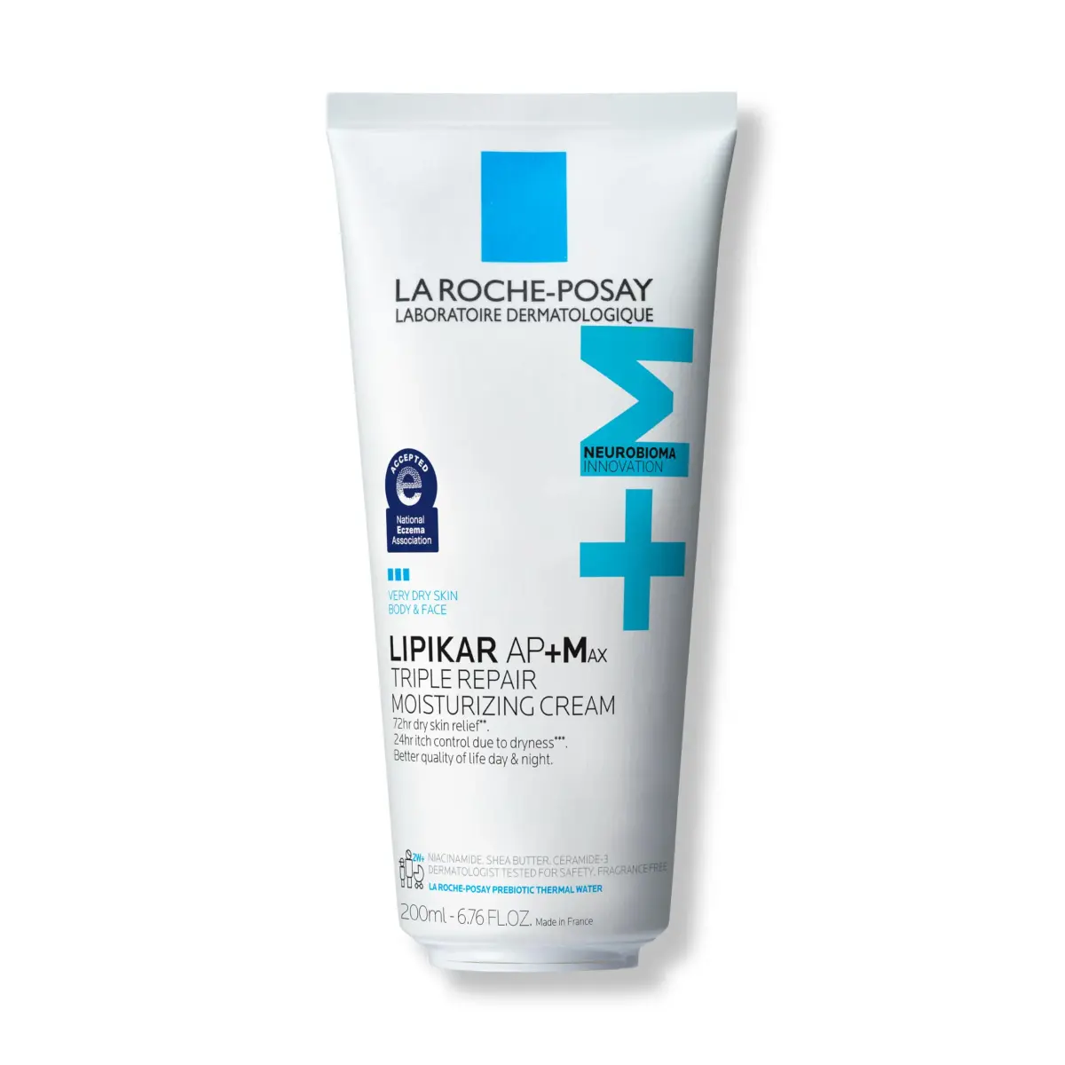 La Roche-Posay Lipikar AP+MAX Triple Repair Moisturizing Body Cream 200ml (6.76 Fl Oz) | Clinically Proven Dry Skin Relief - main product image