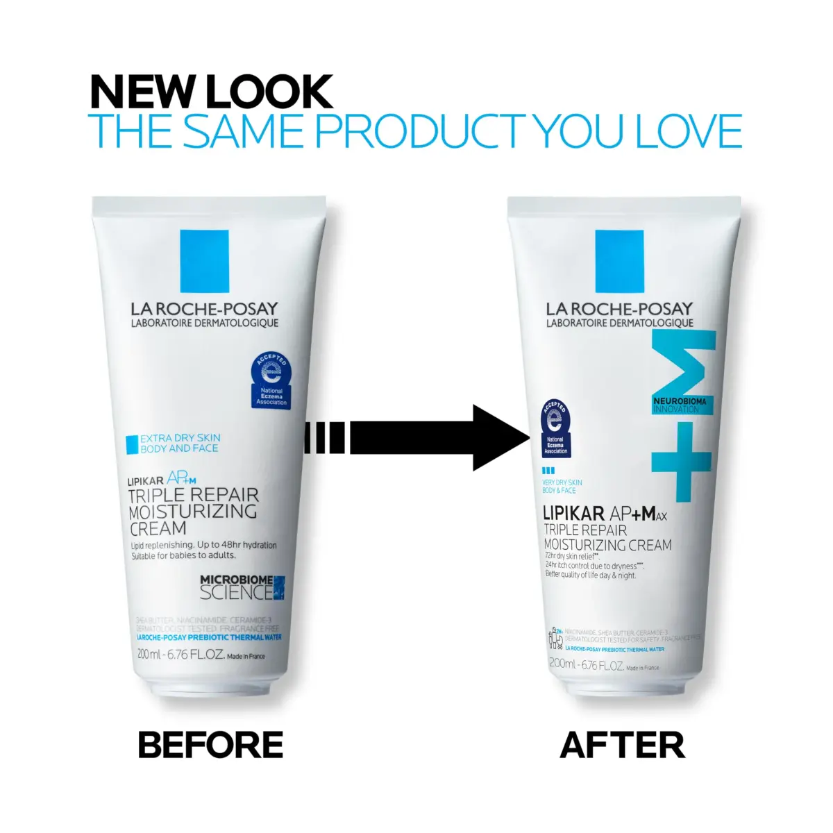 La Roche-Posay Lipikar AP+MAX Triple Repair Moisturizing Body Cream 200ml (6.76 Fl Oz) | Clinically Proven Dry Skin Relief - view 5