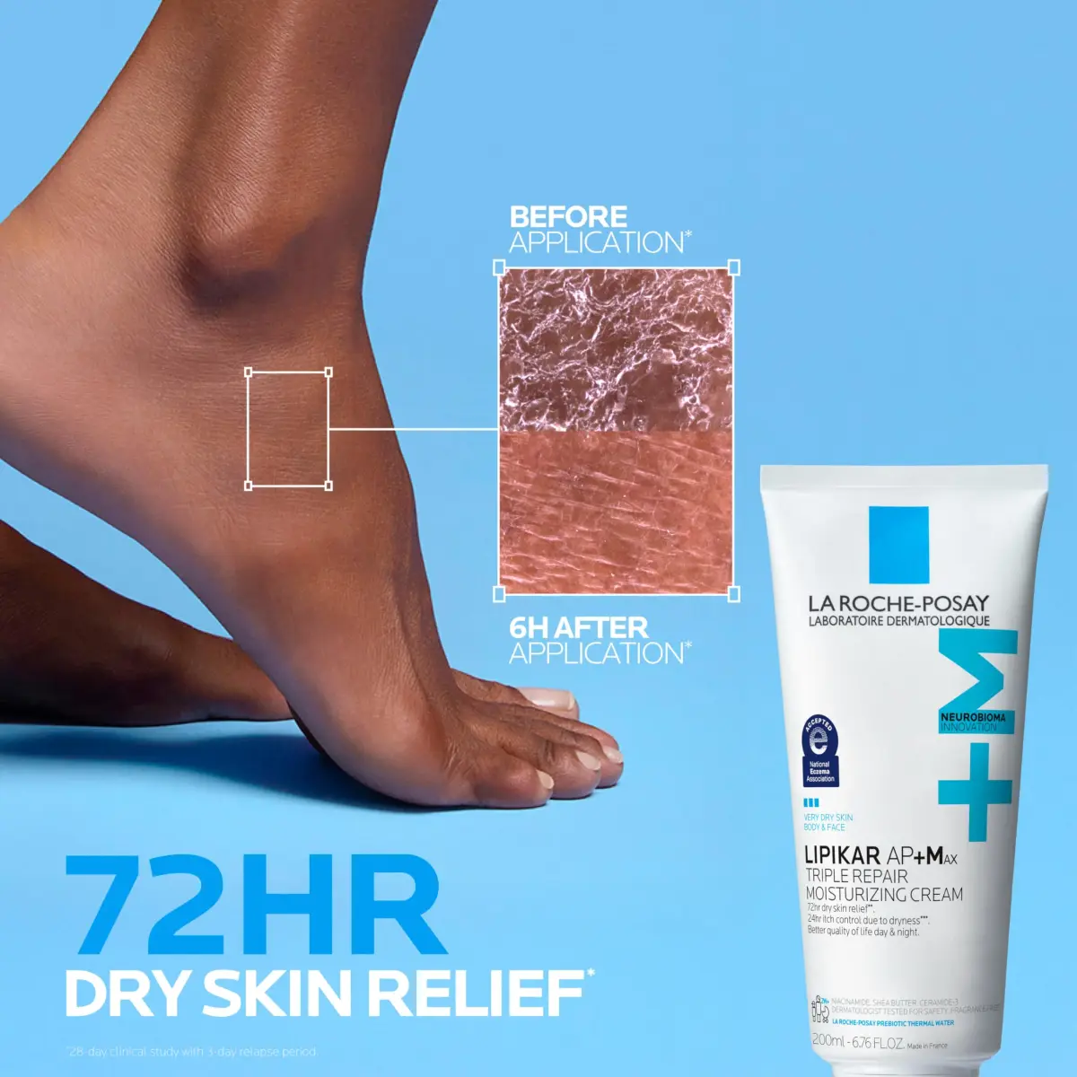 La Roche-Posay Lipikar AP+MAX Triple Repair Moisturizing Body Cream 200ml (6.76 Fl Oz) | Clinically Proven Dry Skin Relief - view 2
