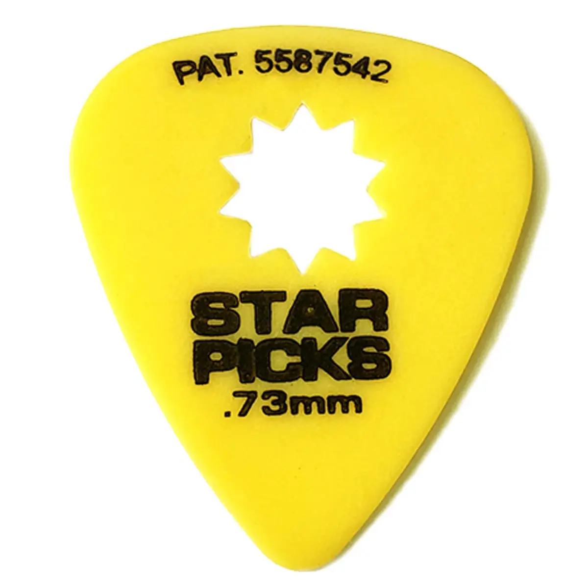 Cleartone Star Picks 0.73mm Yellow | Patented Star-Shaped Grip Guitar Plectrums (72-Pack) - main product image
