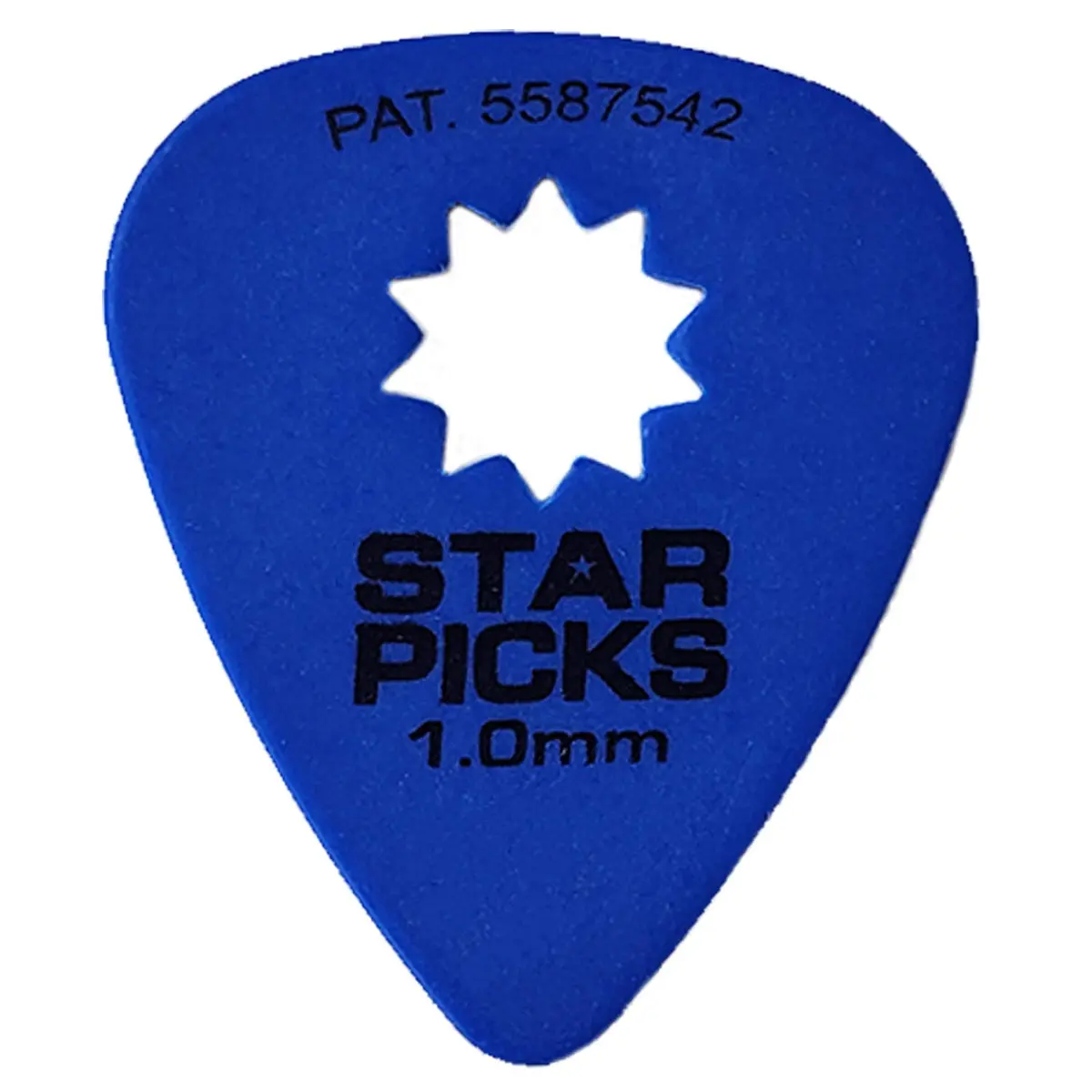 Cleartone Star Picks SP-30015 Delrin Guitar Picks 1.00mm Blue (72 Pack) | Patented Star-Shaped Grip for Maximum Control - main product image