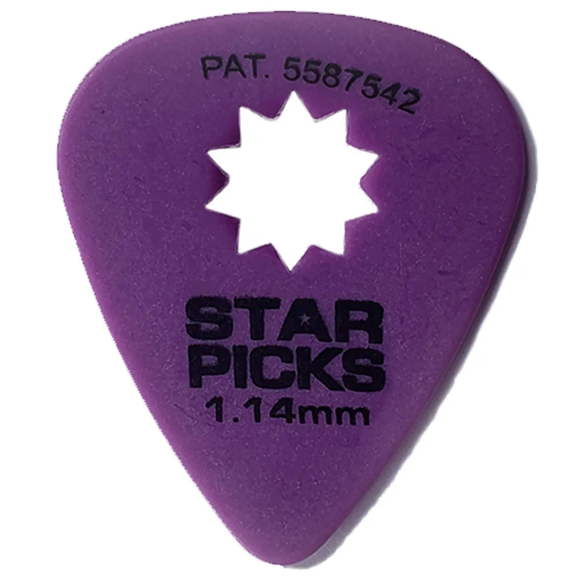 Everly Star Guitar Picks 1.14mm Purple (72 Pack) | Patented Star Grip for Maximum Control - main product image