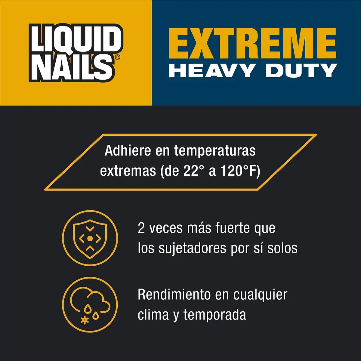 Liquid Nails LN-907 10 oz White Heavy Duty Construction Adhesive | Extreme All-Weather Bonding - view 8