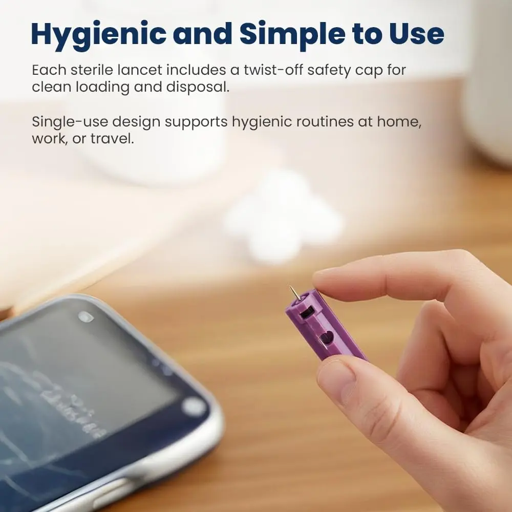 On Call Twist Off Lancets, 100 Lancets | Precise, Safe & Compatible for Blood Glucose Testing - view 5