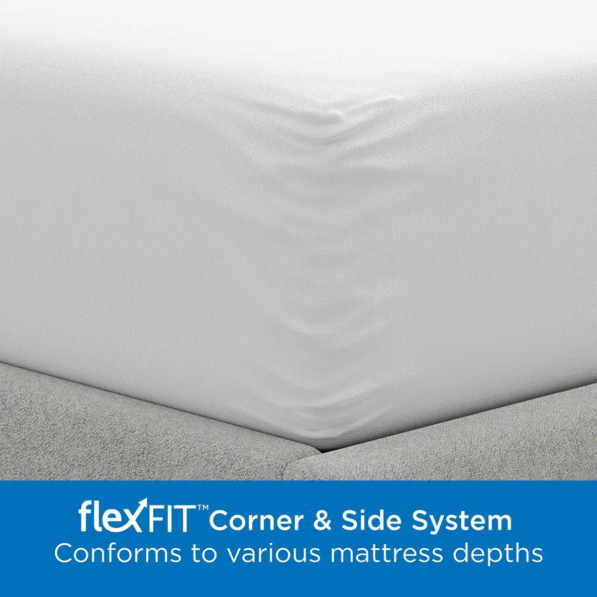Aller-Ease Maximum Allergy Mattress Protector Twin Size | Waterproof, Breathable, Zippered - view 7