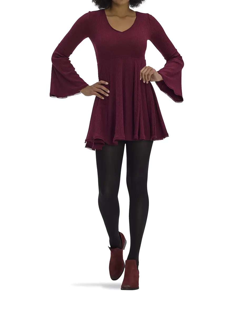 no nonsense Women's Super Opaque Control-Top Tights, Black, X-Large | Temperature-Regulating, No-Roll Waistband - view 2