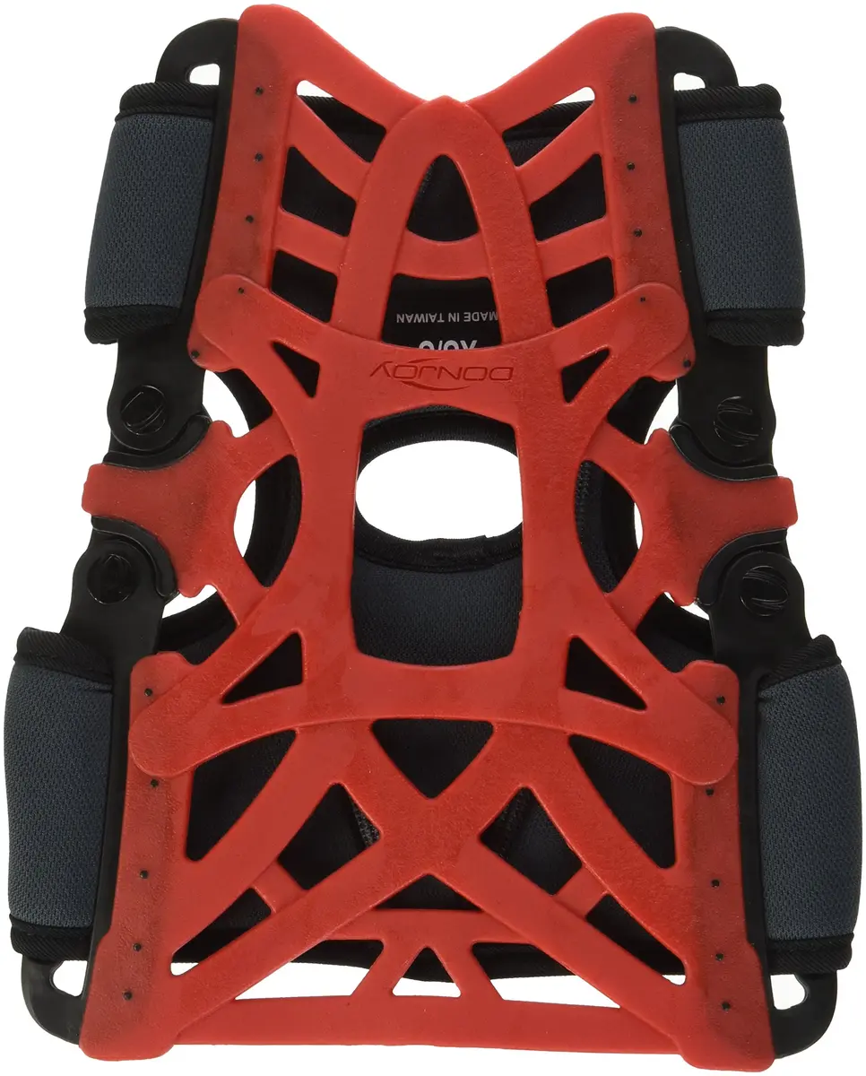DonJoy Reaction Web Knee Brace with Compression Undersleeve, Red, X-Small/Small | Orthopedic Brace for Patellofemoral Pain Syndrome - main product image