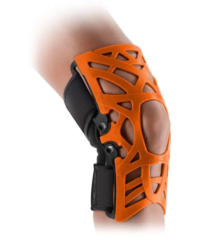 DonJoy Reaction Web Knee Brace with Compression Sleeve for Front Knee Pain, Mild Arthritis, Kneecap Misalignment & Overuse Injuries - Red - X-Large/2X-Large - view 2