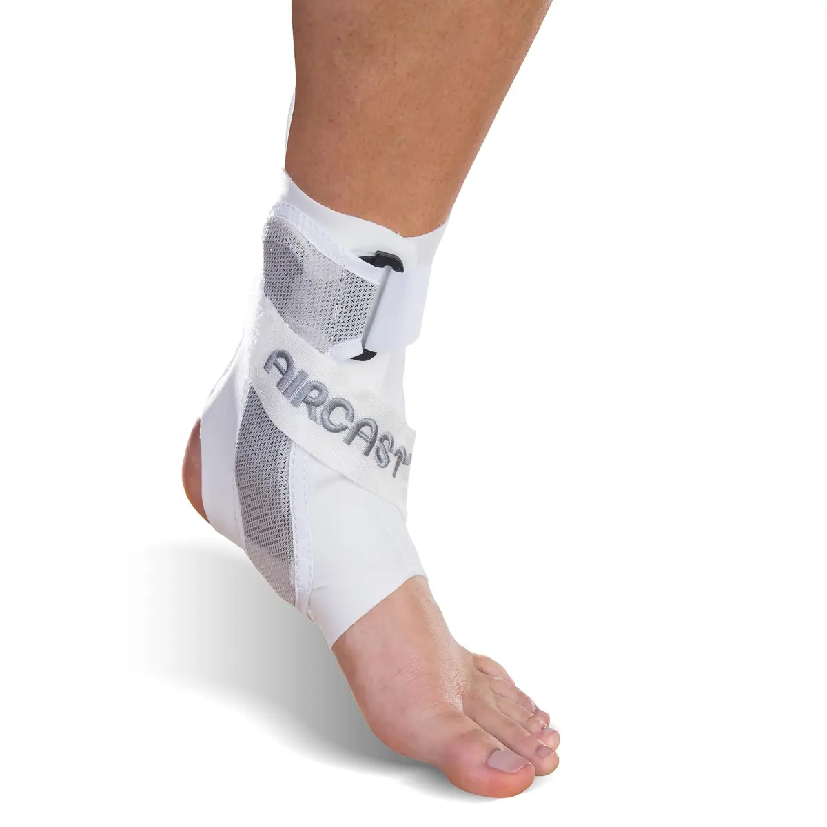 AIRCAST A60 Ankle Support Brace Left Foot Medium White | FDA Approved Orthopedic Brace - main product image