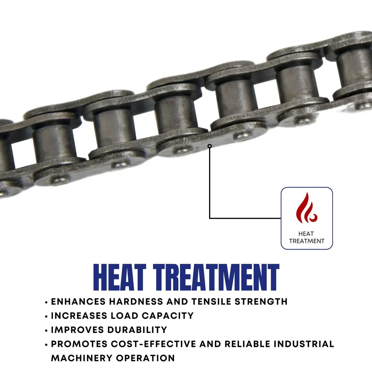 Jeremywell #40 Roller Chain 10 Feet with 1 Connecting Link | Heavy-Duty Industrial Chain for Go Karts & Machinery - view 2
