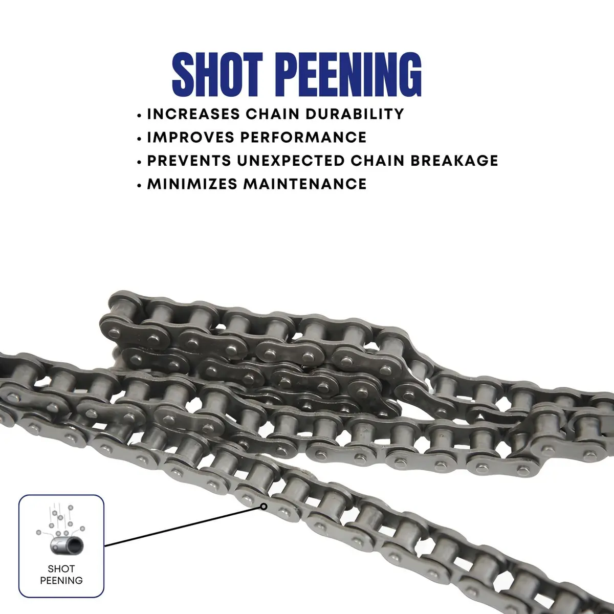 Jeremywell #40 Roller Chain 10 Feet with 1 Connecting Link | Heavy-Duty Industrial Chain for Go Karts & Machinery - view 3