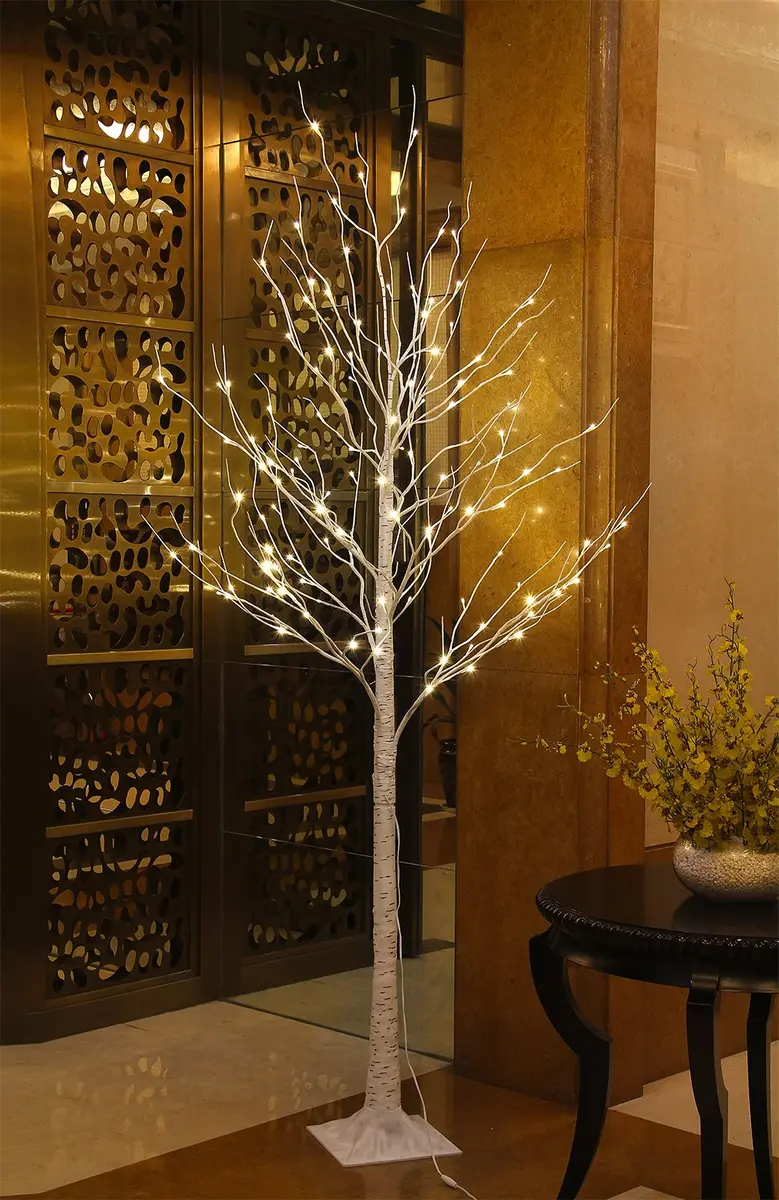 LIGHTSHARE 8FT Birch Tree with 132 LED Lights | Indoor & Outdoor Festival Decor (70-120 chars) - view 4