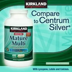 KIRKLAND Signature Adult 50+ Multi Vitamins & Minerals 800 Count (400 Tablets x 2 Bottles) | USP Verified - main product image