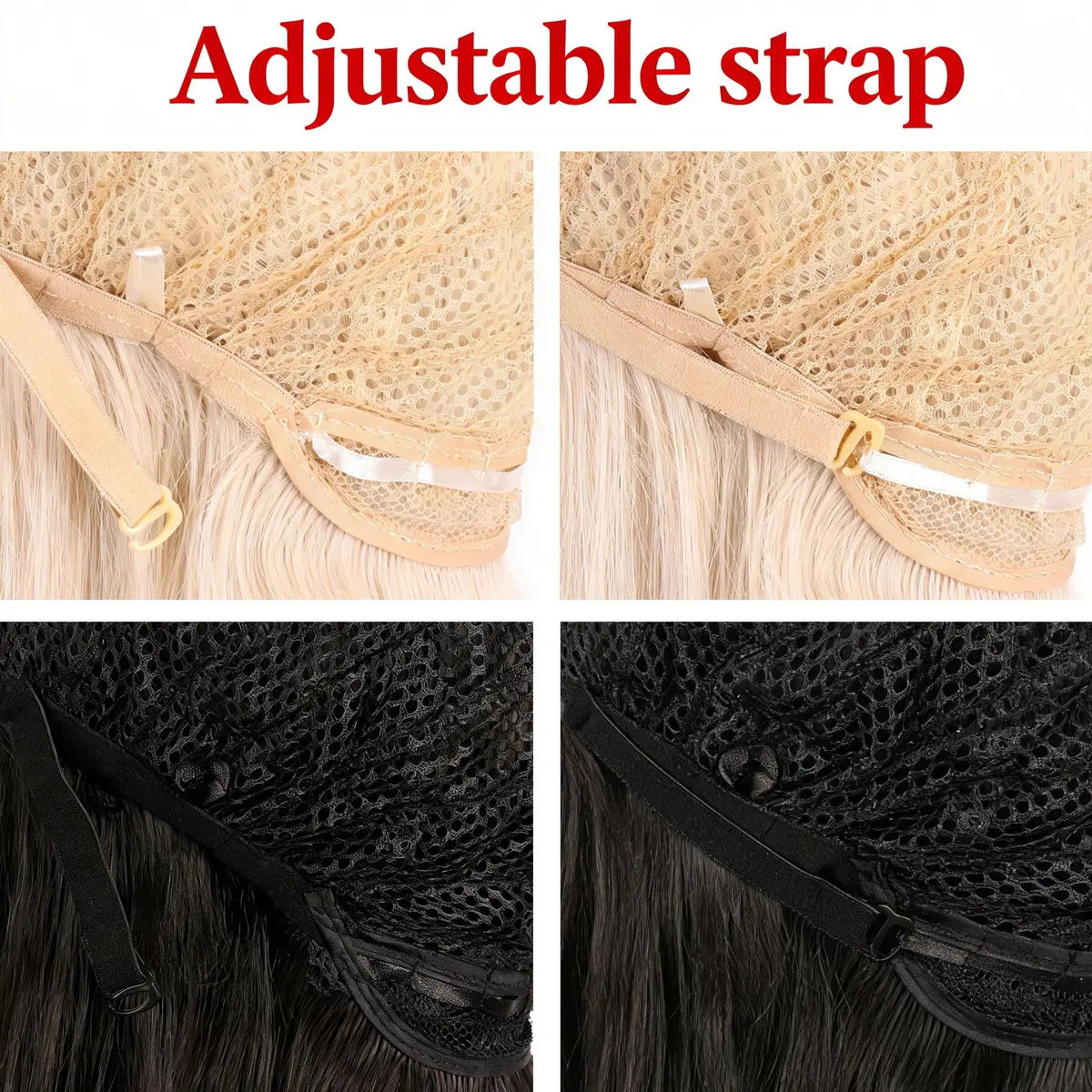 MapofBeauty 28 Inch Long Hair Cosplay Costume Anime Wig, Brown/Light Brown | 70 cm Wig for Adults - view 4
