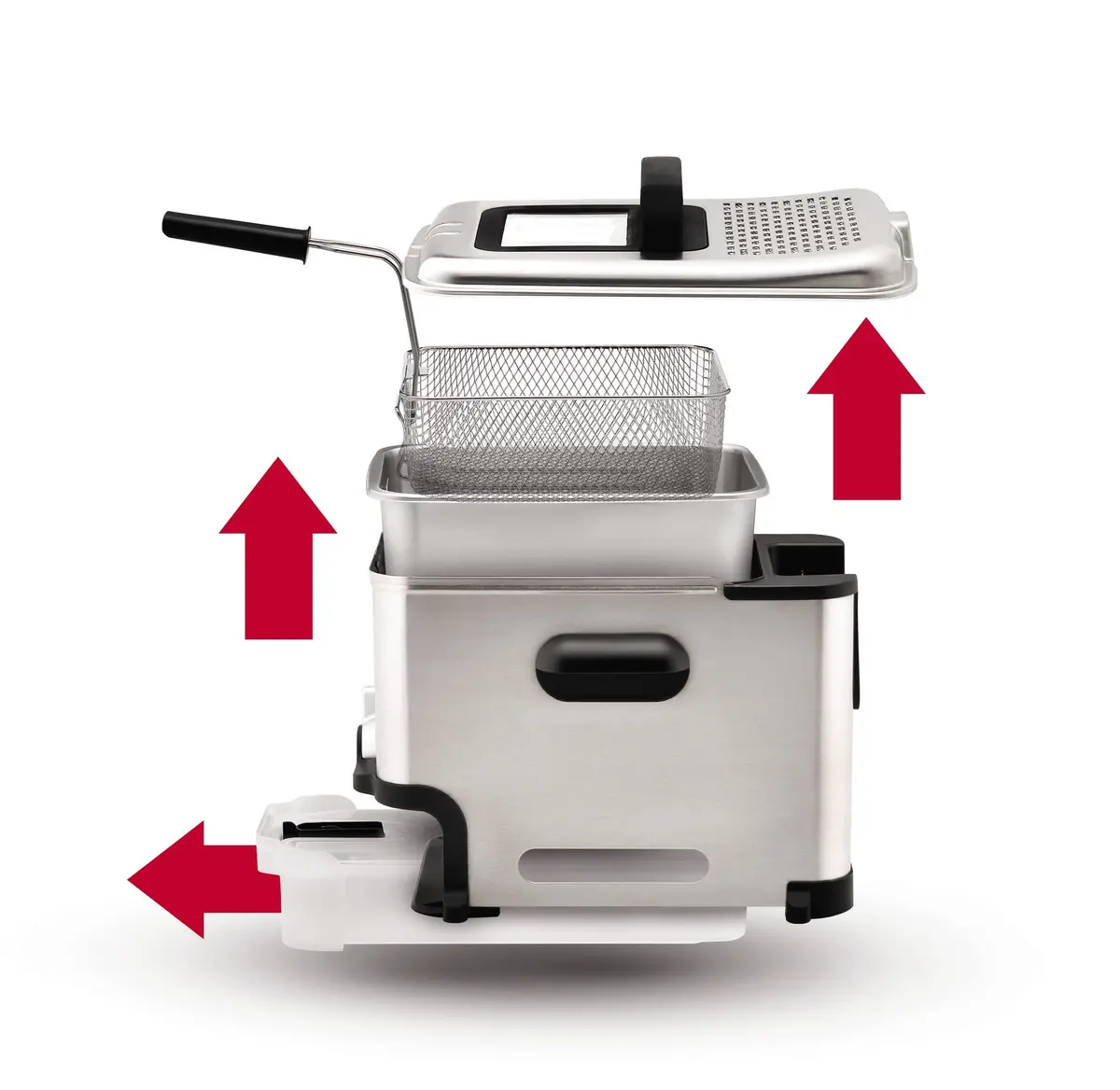 T-Fal Deep Fryer with Basket 3.5L | Oil Filtration & Temp Control for Crispy Results - view 7