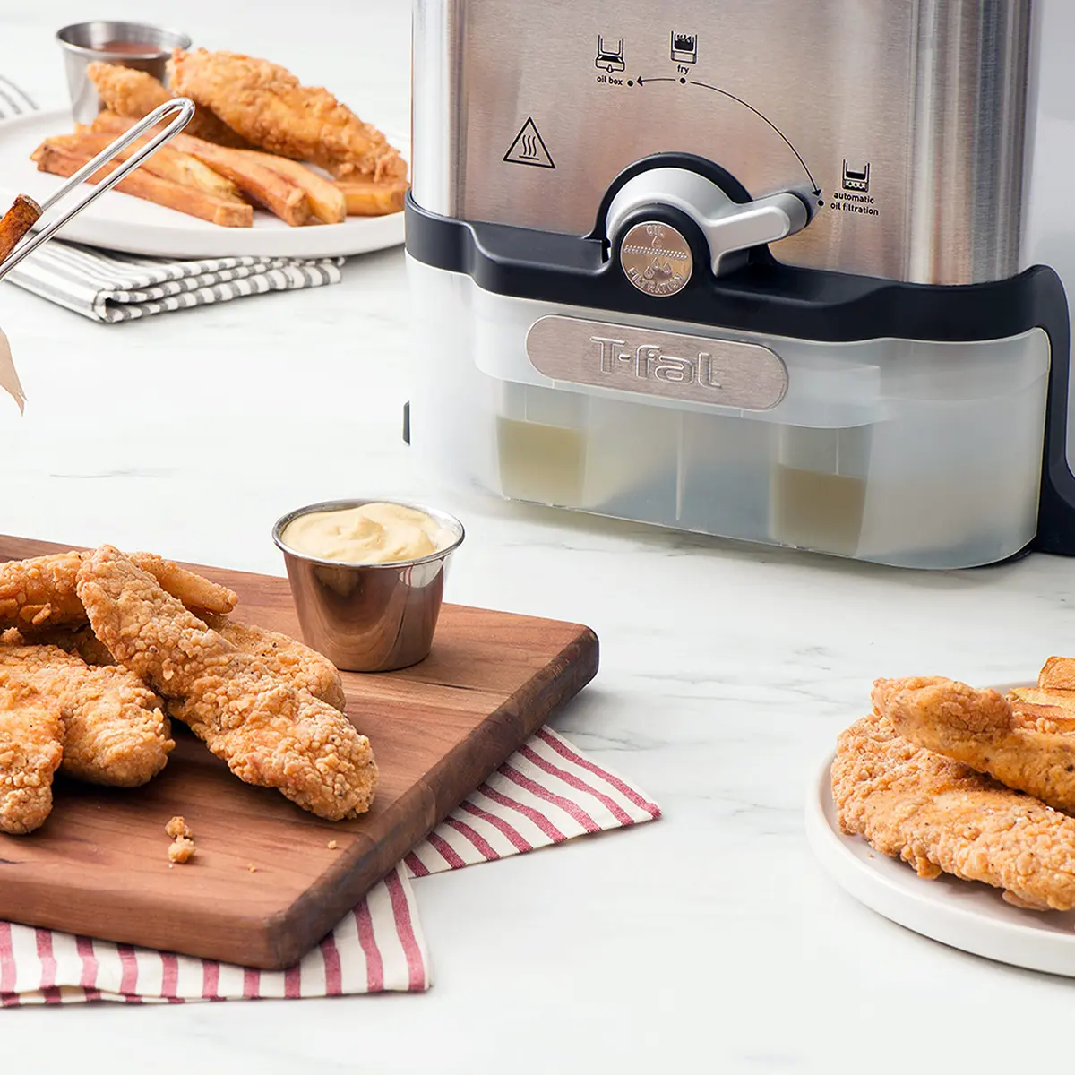 T-Fal Deep Fryer with Basket 3.5L | Oil Filtration & Temp Control for Crispy Results - view 9