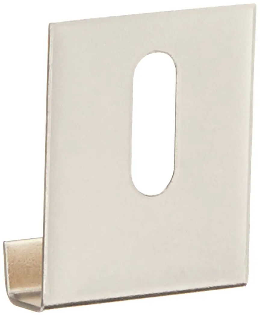 Hillman Wide Channel Metal Mirror Clips 1/4" x 1" x 1-1/2" | Durable Wall Mounting Hardware - view 2