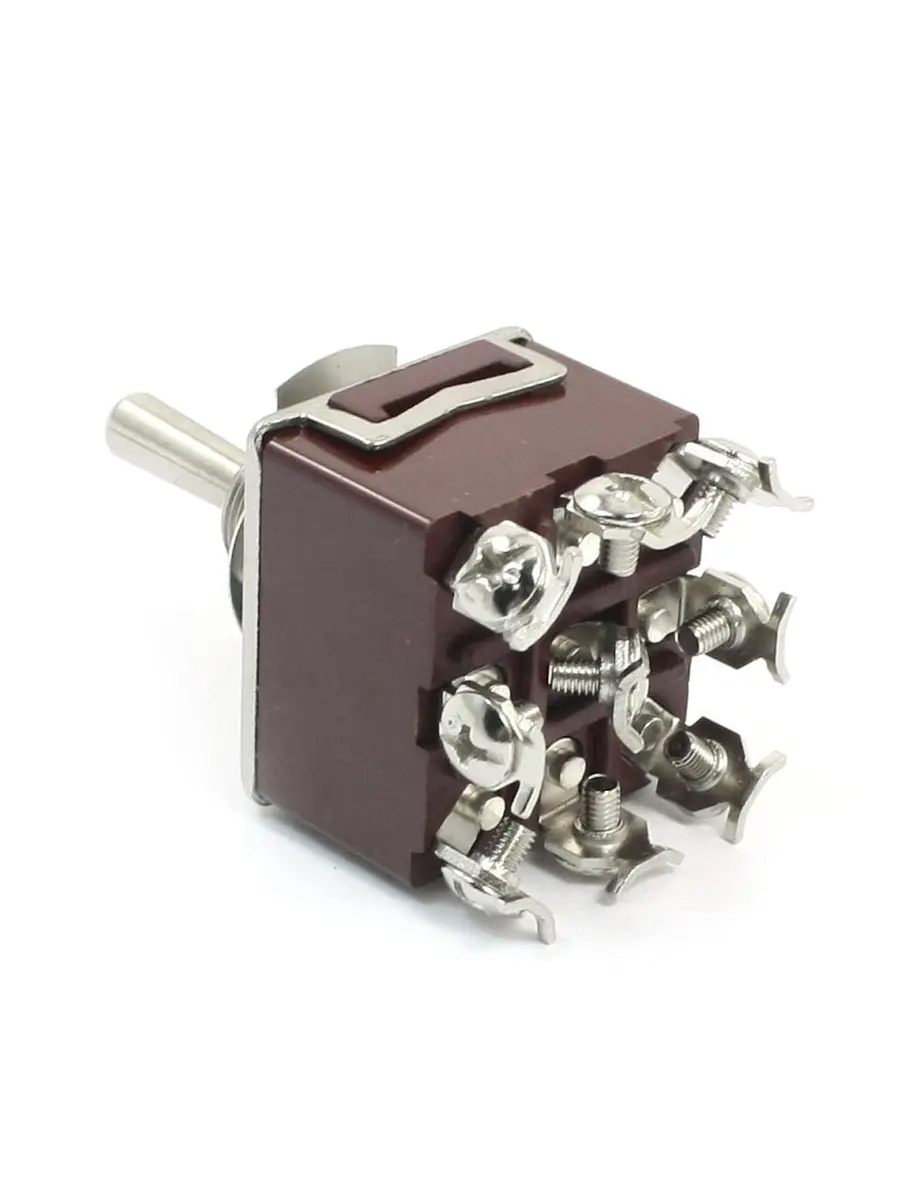 uxcell AC 380V 10A ON-Off-ON 3 Positions 9 Pin Latching Toggle Switch 3PDT | Industrial Control Switch for Lights & Motors - view 2