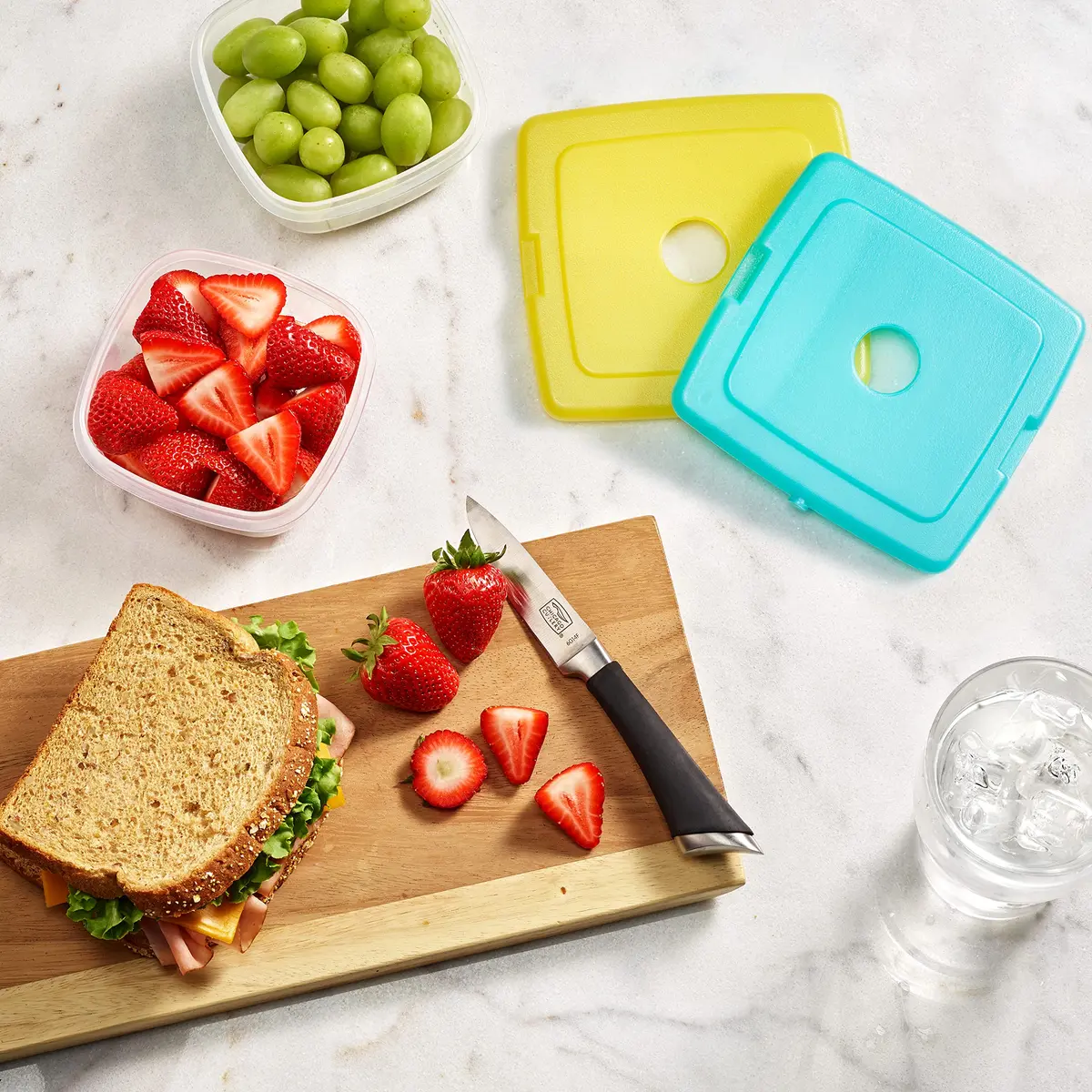 Fit & Fresh Slim Ice Packs 8 Pack | Compact Reusable Freezer Packs for Lunch & Coolers - view 4