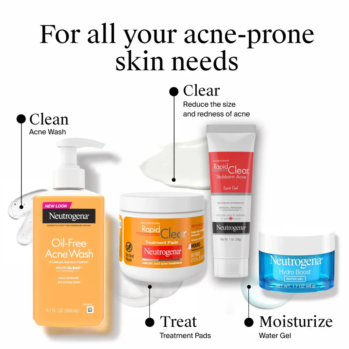 Neutrogena Rapid Clear Stubborn Acne Spot Treatment Gel 1 oz | Maximum Strength 10% Benzoyl Peroxide for Acne Prone Skin - view 8