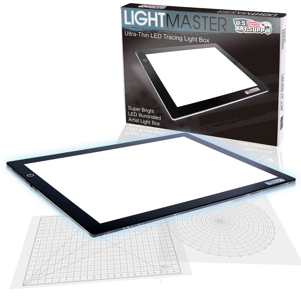 U.S. Art Supply Lightmaster 17"x24" LED Lightbox Board | Ultra-Thin, Dimmable, 50,000 Hour LEDs for Artists & Professionals - main product image