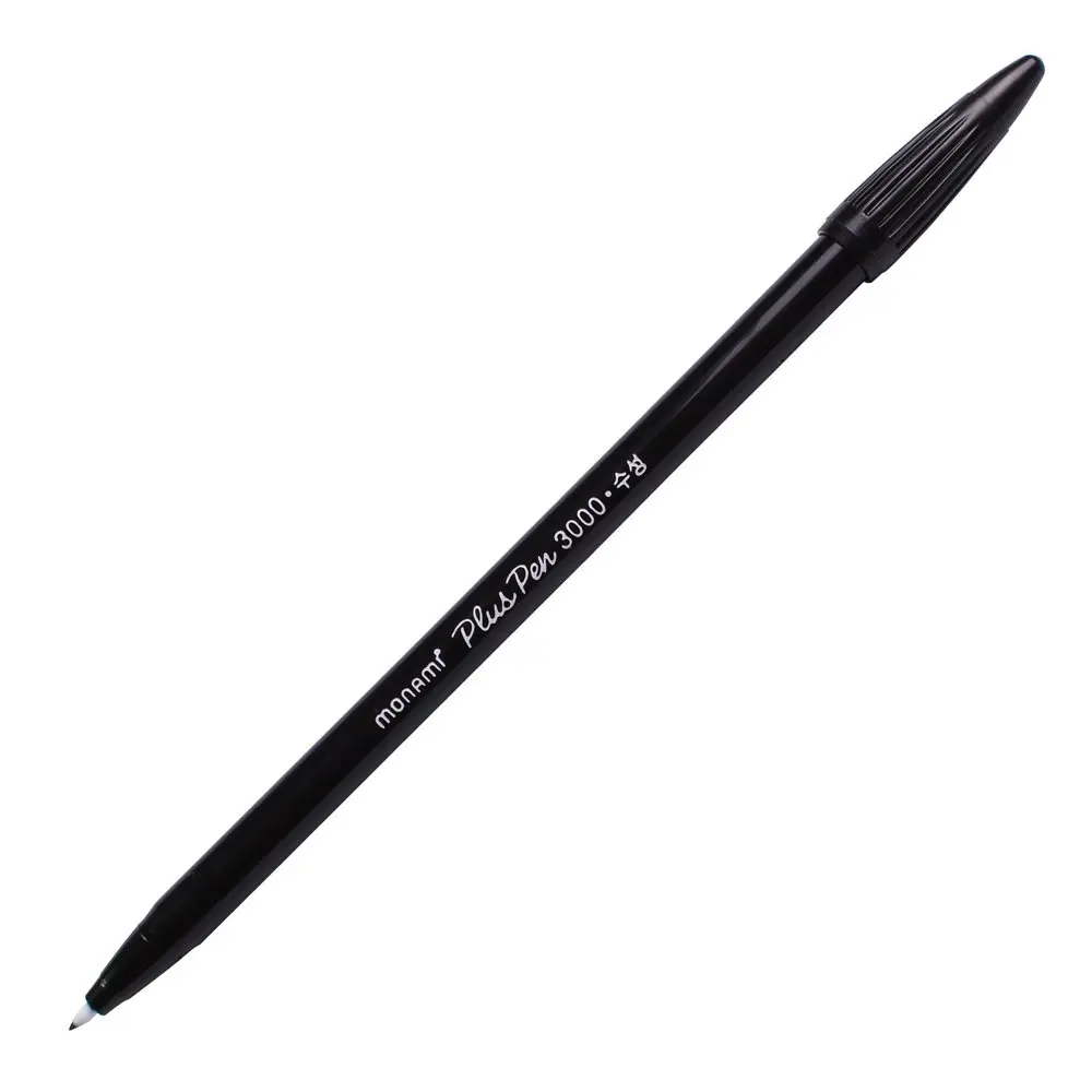 MONAMI Marking Pen Felt Tip Water Based Ink Complete Red,Blue,Black | 12 Pens, 0.3mm Fine Point, Korea - view 2