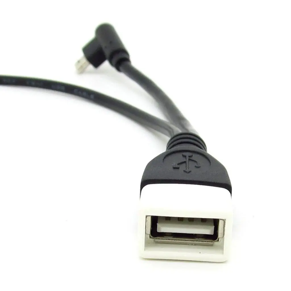 JIUWU Micro USB Y Splitter OTG Cable with Power Charging Cord | 13cm OTG & 25cm Power Cable, Compatible with All OTG Devices - view 3