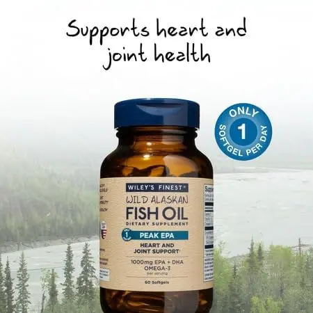 Wiley's Finest Wild Alaskan Fish Oil Peak EPA, 60 Count | High Potency Omega-3 Support - view 4