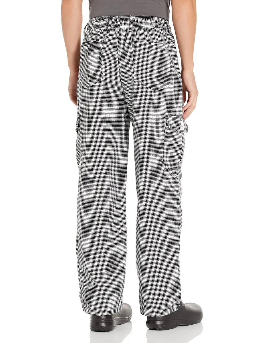 Mercer Culinary Genesis Men's Chef Cargo Pant in Hounds Tooth 3X-Large | Durable, Wrinkle-Resistant Chef Pants for Men - view 2