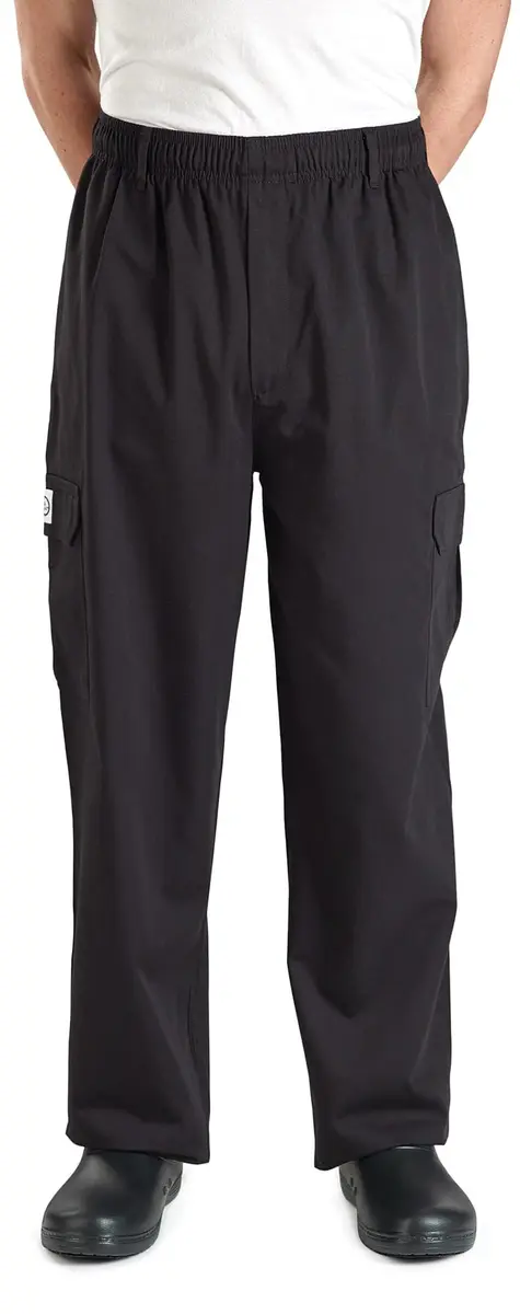 Mercer Culinary Genesis Men's Chef Cargo Pant Small Black | Durable, Comfortable & Professional - main product image