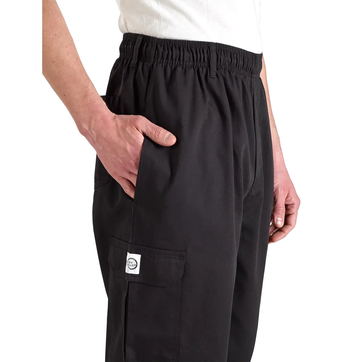 Mercer Culinary Genesis Men's Chef Cargo Pant Small Black | Durable, Comfortable & Professional - view 5