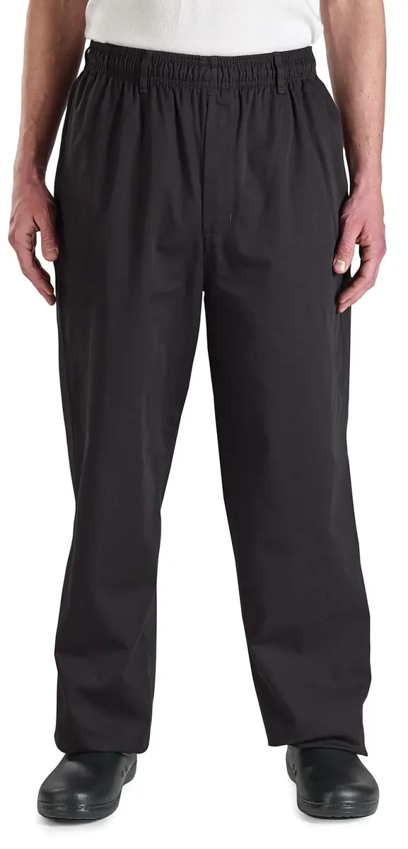 Mercer Culinary Millennia Men's Cook Pants 5X-Large Black | Durable, Comfortable Chef Workwear - main product image