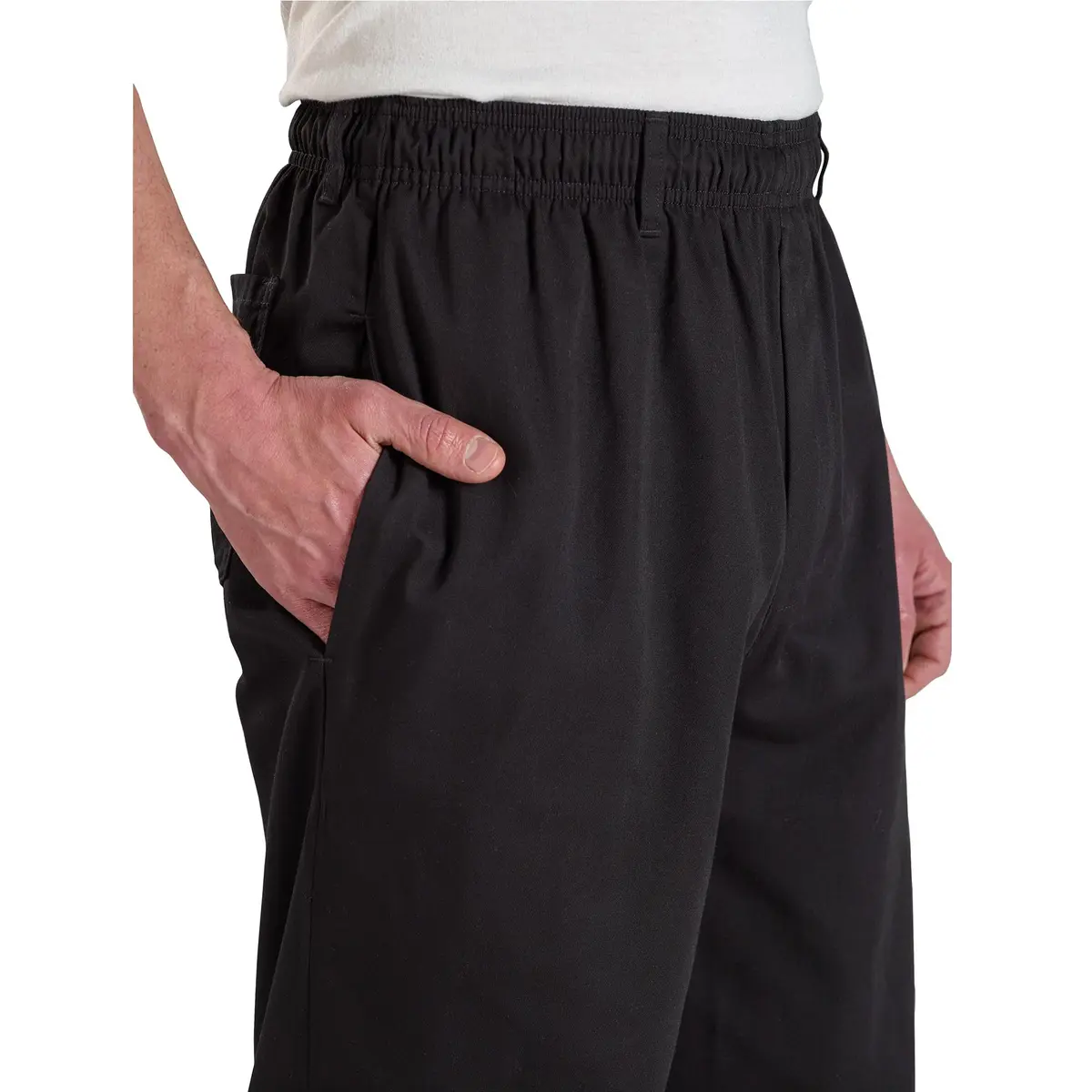 Mercer Culinary Millennia Men's Cook Pants 5X-Large Black | Durable, Comfortable Chef Workwear - view 5