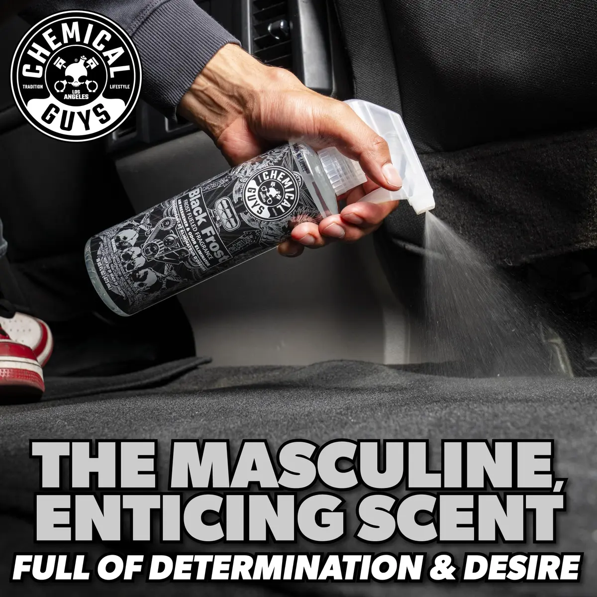 Chemical Guys Black Frost Air Freshener & Odor Neutralizer Spray 473ml (16 fl oz) | Bold Masculine Scent for Cars & Homes - view 6