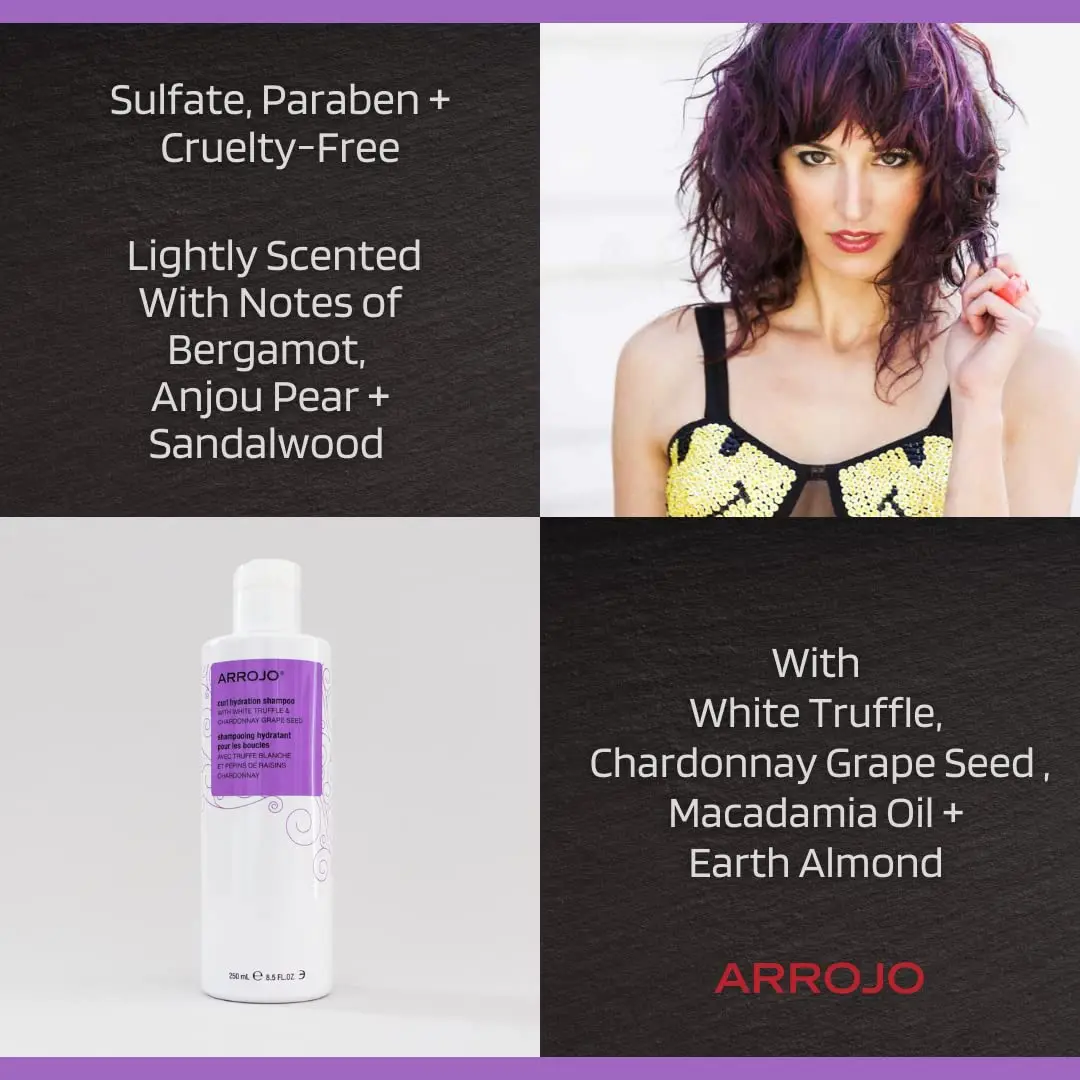 ARROJO Curl Hydration Shampoo 8.5 oz | Nourishes & Defines Curly Hair - view 4