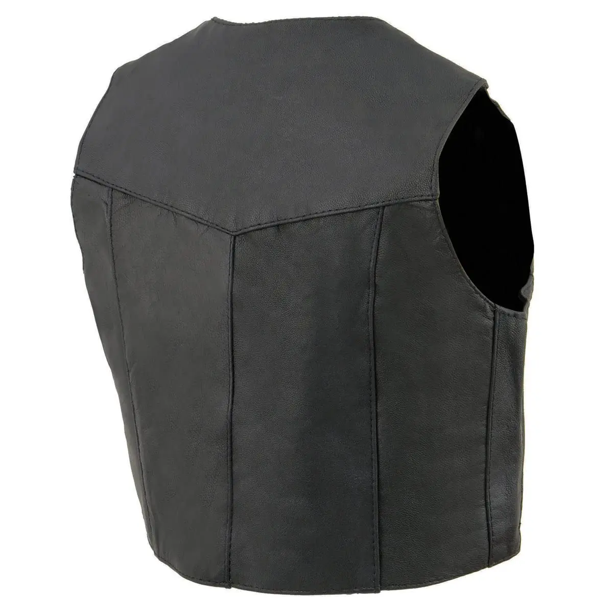 Milwaukee Leather Boys Motorcycle Vest Black X-Large | Classic Leather Design - view 5